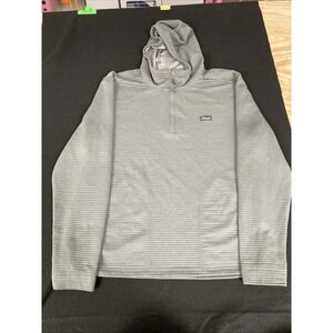 Marsh Wear Sullivan Tech Hoodie Mens XL Grey/Green 1/4 Zip Pullover Sweatshirt